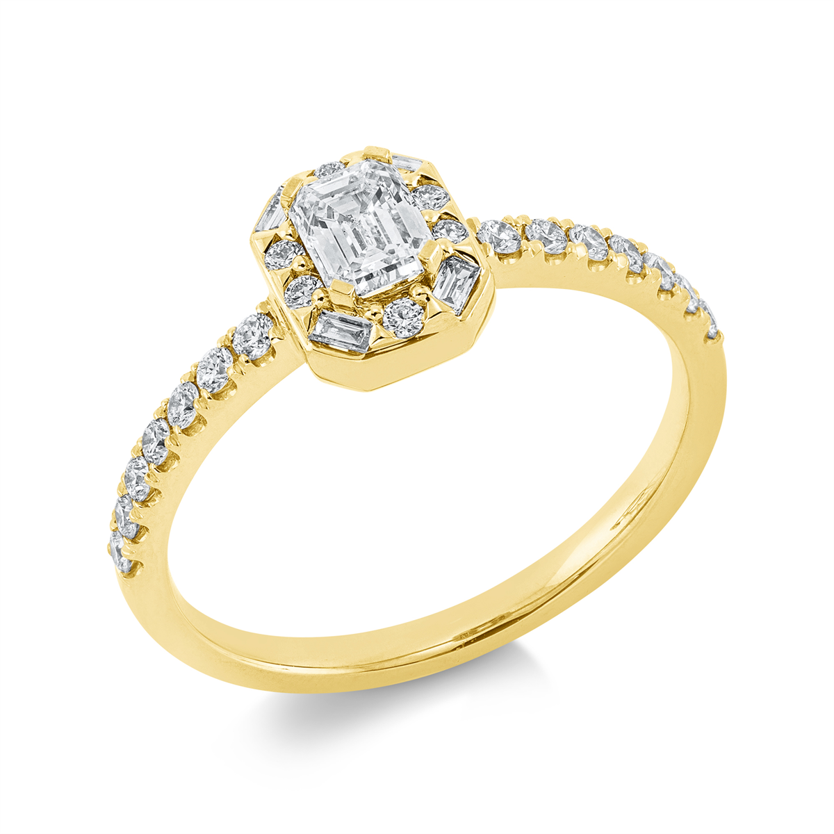 Solitaire mit Besatz Ring - 1FB83