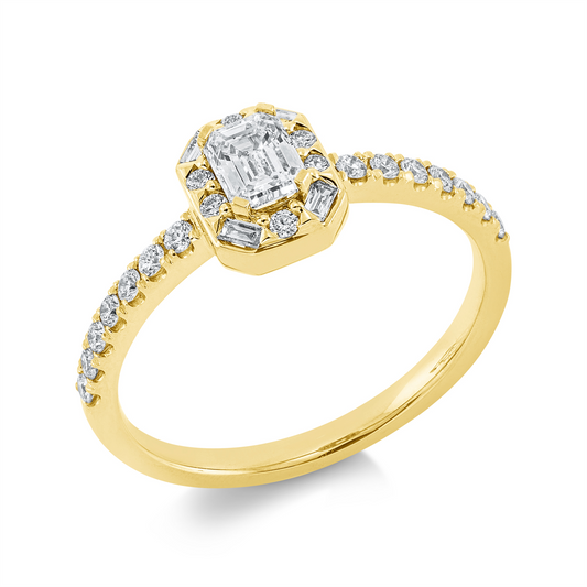 Solitaire mit Besatz Ring - 1FB83