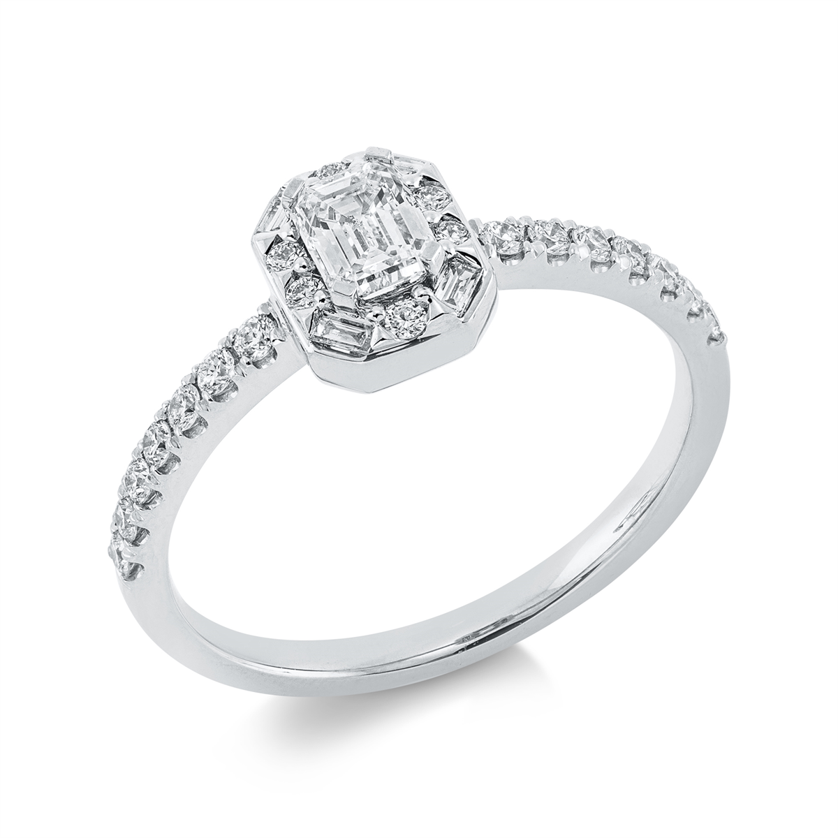 Solitaire mit Besatz Ring - 1FB83