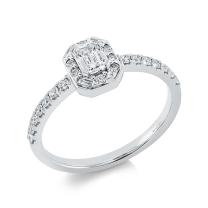 Solitaire mit Besatz Ring - 1FB83