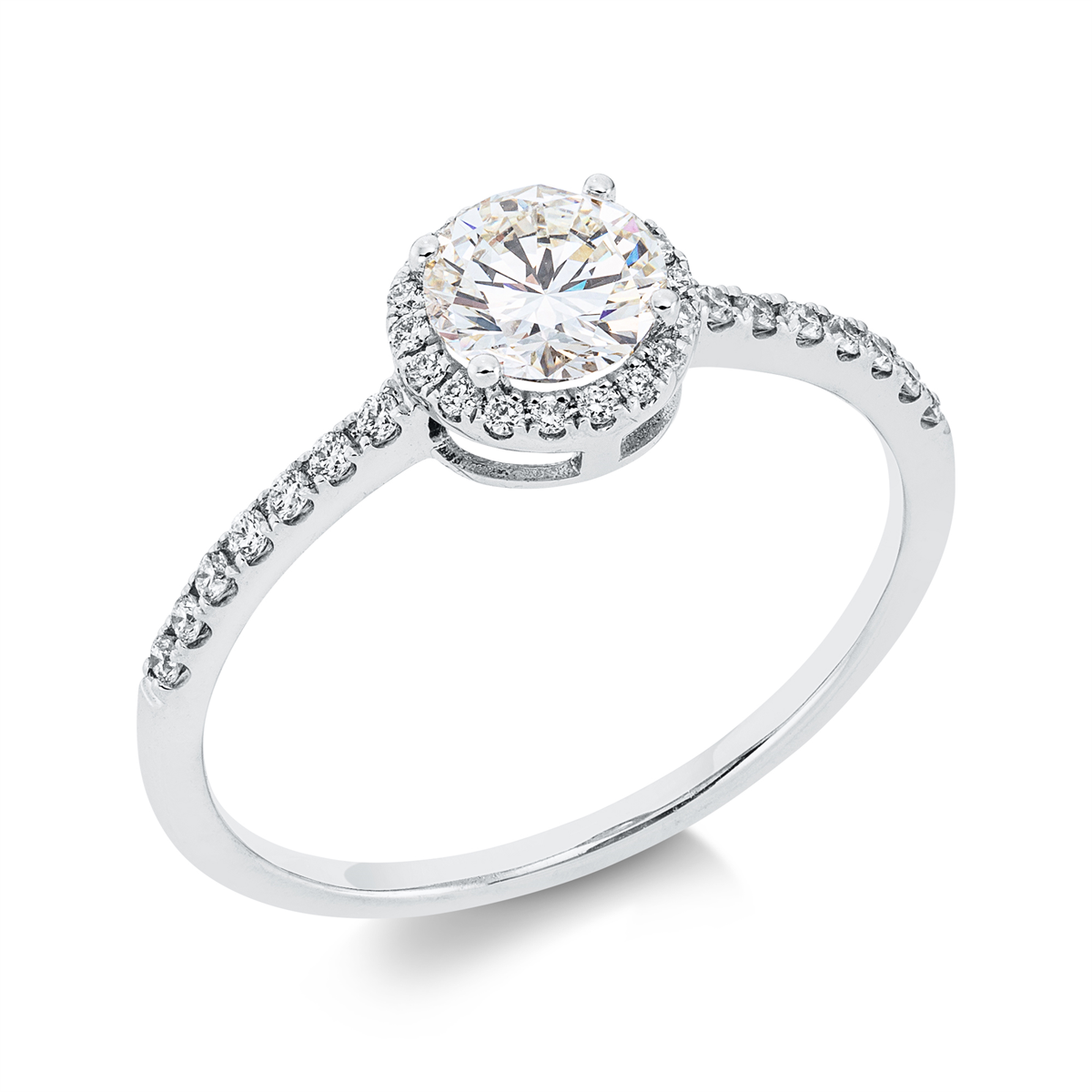 Solitaire mit Besatz Ring - 1FF61