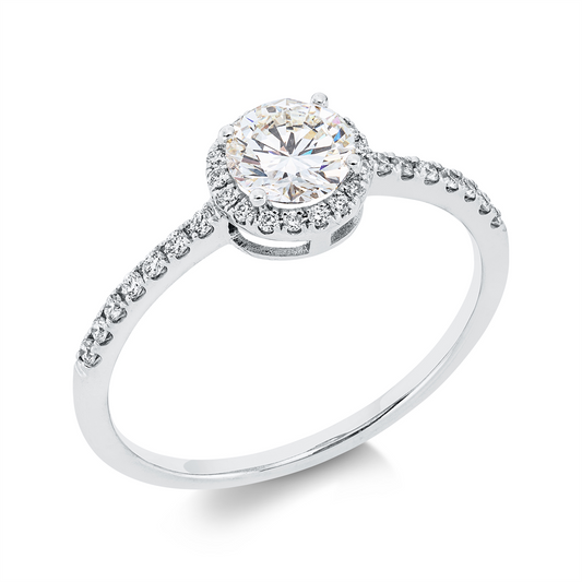 Solitaire mit Besatz Ring - 1FF61