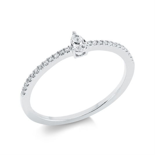 Solitaire mit Besatz Ring - 1FG74