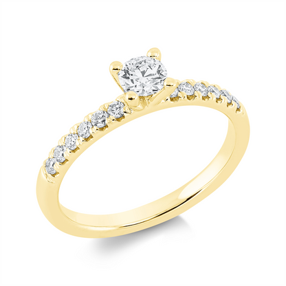 Solitaire mit Besatz Ring - 1FK98