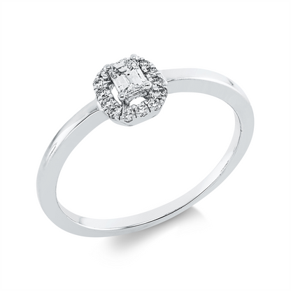 Solitaire mit Besatz Ring - 1FR09