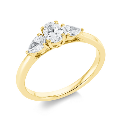 Solitaire mit Besatz Ring - 1FR14