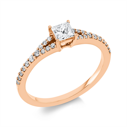 Solitaire mit Besatz Ring - 1FS09