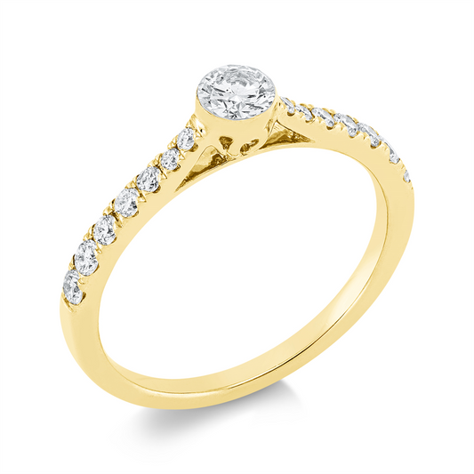 Solitaire mit Besatz Ring - 1FX50