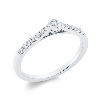 Solitaire mit Besatz Ring - 1FX64