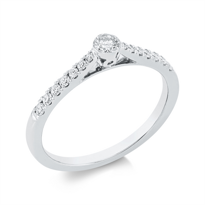 Solitaire mit Besatz Ring - 1FX65