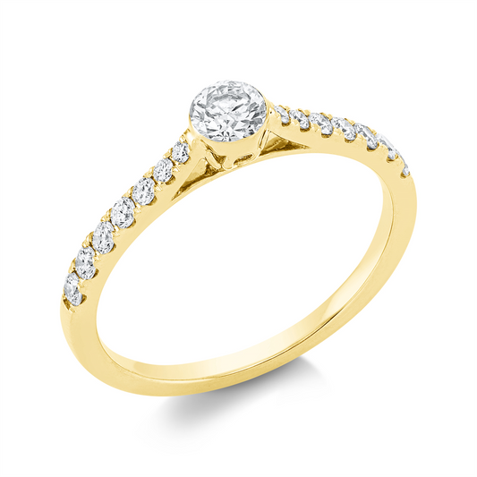 Solitaire mit Besatz Ring - 1FX67