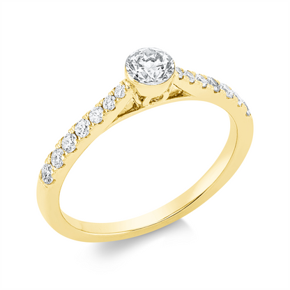Solitaire mit Besatz Ring - 1FX68