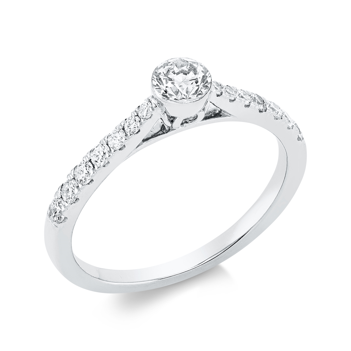 Solitaire mit Besatz Ring - 1FX68