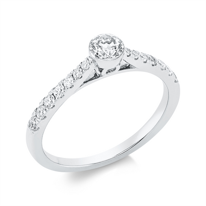Solitaire mit Besatz Ring - 1FX68