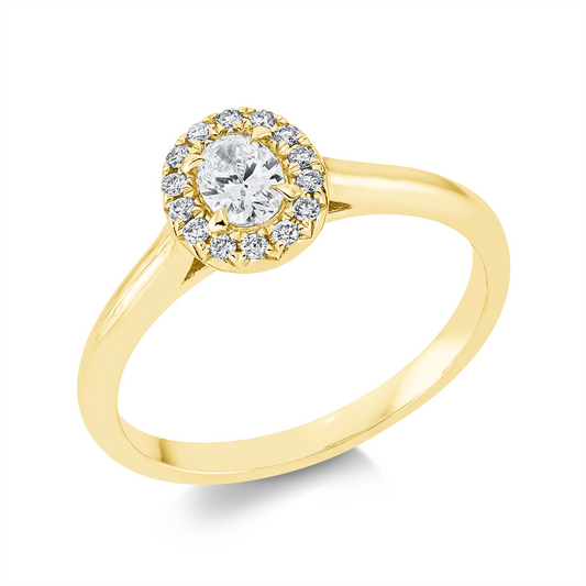 Solitaire mit Besatz Ring - 1GD71