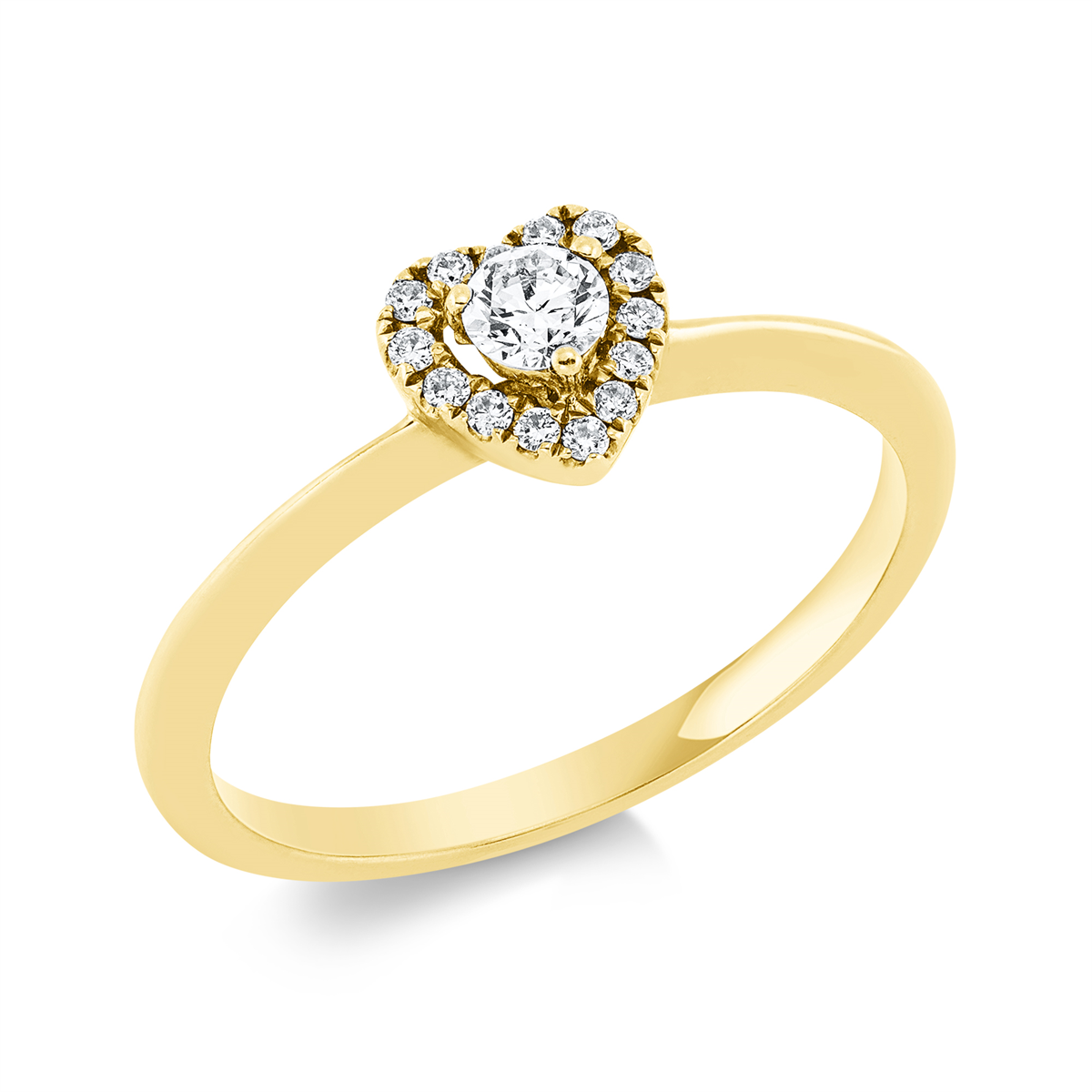 Solitaire mit Besatz Ring - 1GE17