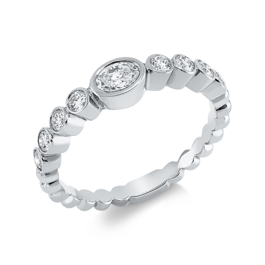 Solitaire mit Besatz Ring - 1GH77