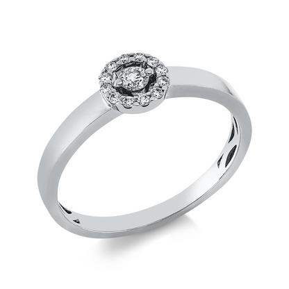 Solitaire mit Besatz Ring - 1GV35