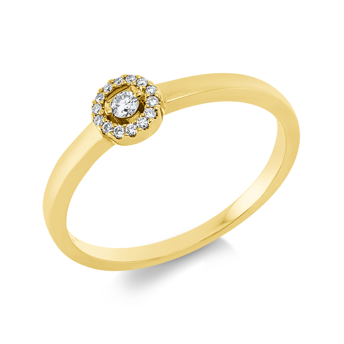 Solitaire mit Besatz Ring - 1GV36