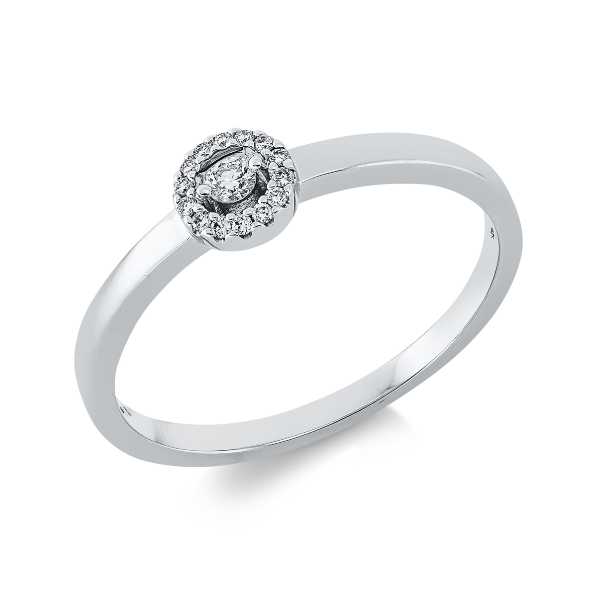 Solitaire mit Besatz Ring - 1GV36