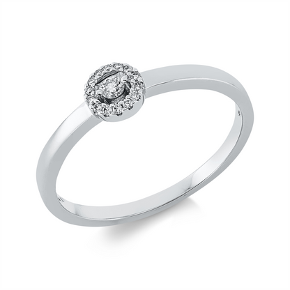 Solitaire mit Besatz Ring - 1GV36