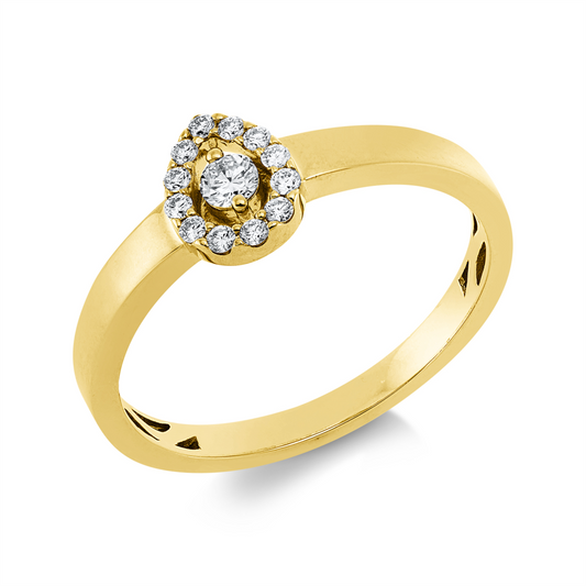 Solitaire mit Besatz Ring - 1GV40
