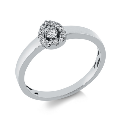 Solitaire mit Besatz Ring - 1GV40