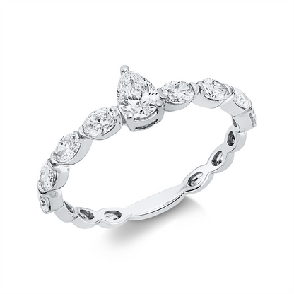 Solitaire mit Besatz Ring - 1GV76