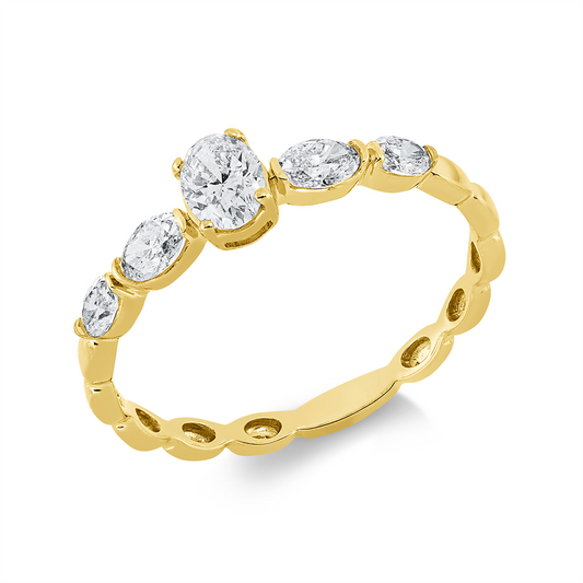 Solitaire mit Besatz Ring - 1GV85