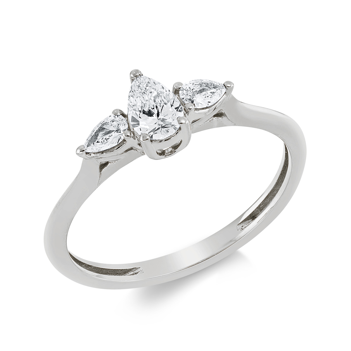 Solitaire mit Besatz Ring - 1GW52