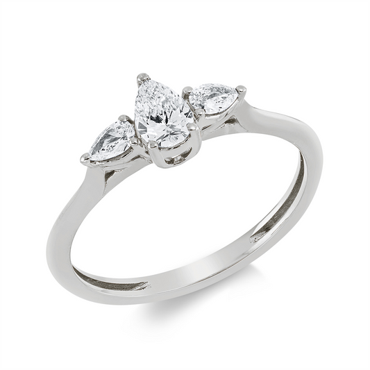 Solitaire mit Besatz Ring - 1GW52
