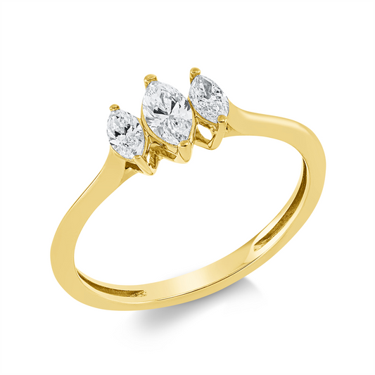 Solitaire mit Besatz Ring - 1GW55