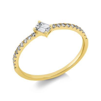 Solitaire mit Besatz Ring - 1GX95