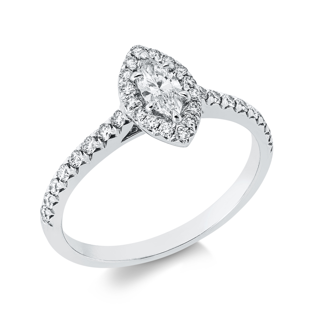 Solitaire mit Besatz Ring - 1HL60