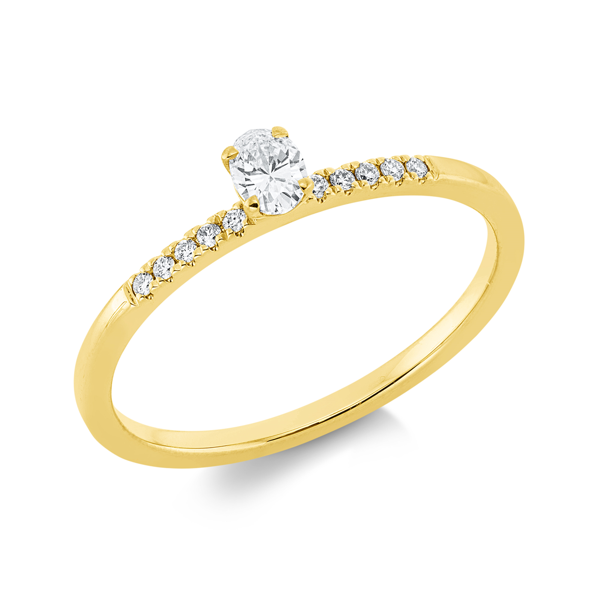 Solitaire mit Besatz Ring - 1HM88