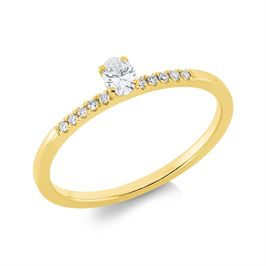 Solitaire mit Besatz Ring - 1HM88