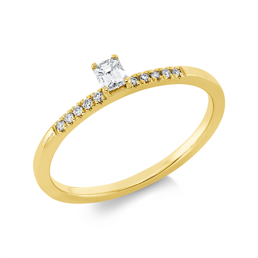 Solitaire mit Besatz Ring - 1HM91