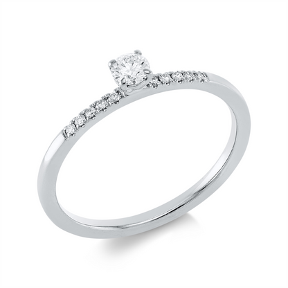 Solitaire mit Besatz Ring - 1HM92