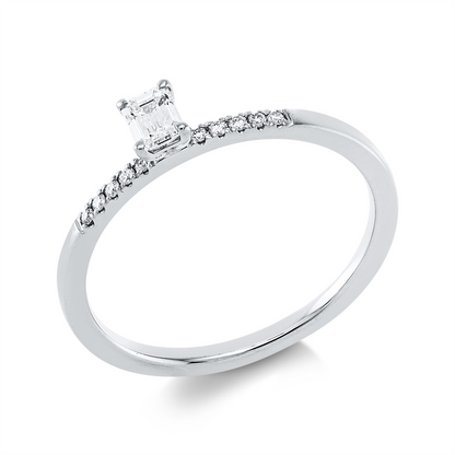Solitaire mit Besatz Ring - 1HM96