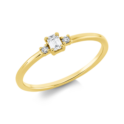 Solitaire mit Besatz Ring - 1HM98