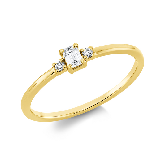 Solitaire mit Besatz Ring - 1HM98
