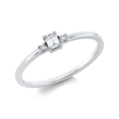 Solitaire mit Besatz Ring - 1HM98