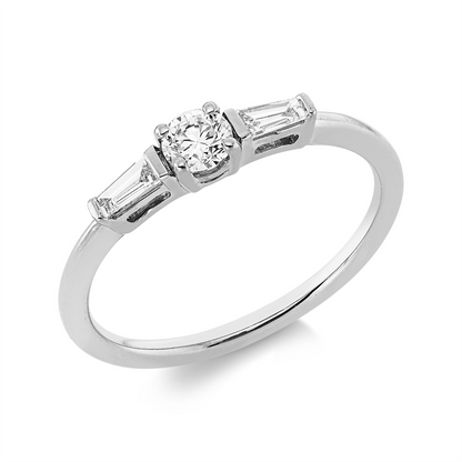 Solitaire mit Besatz Ring - 1HN12