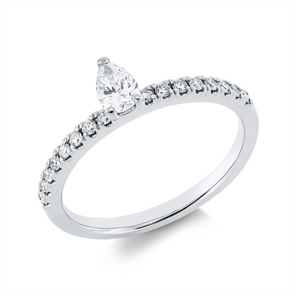 Solitaire mit Besatz Ring - 1HN14