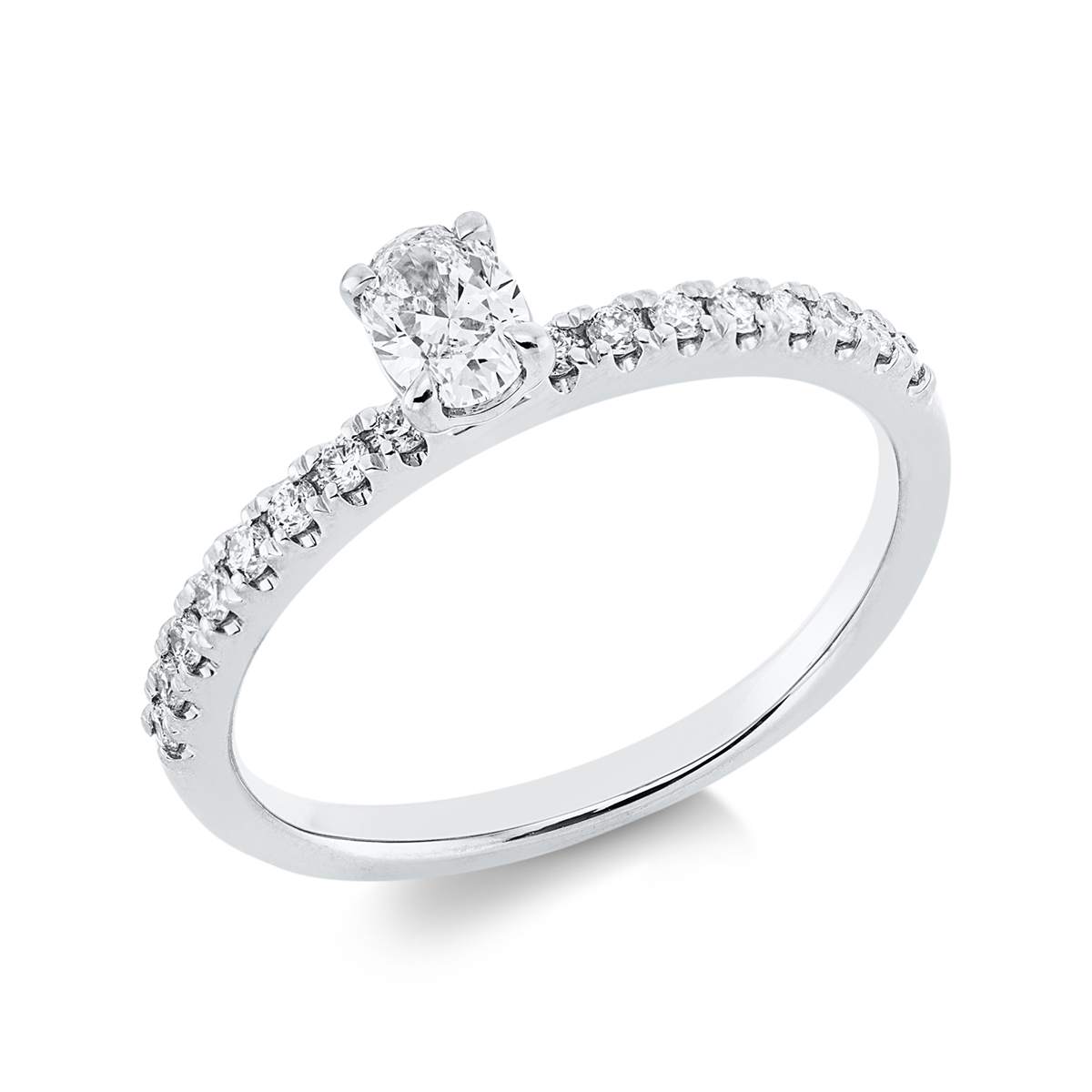 Solitaire mit Besatz Ring - 1HN15