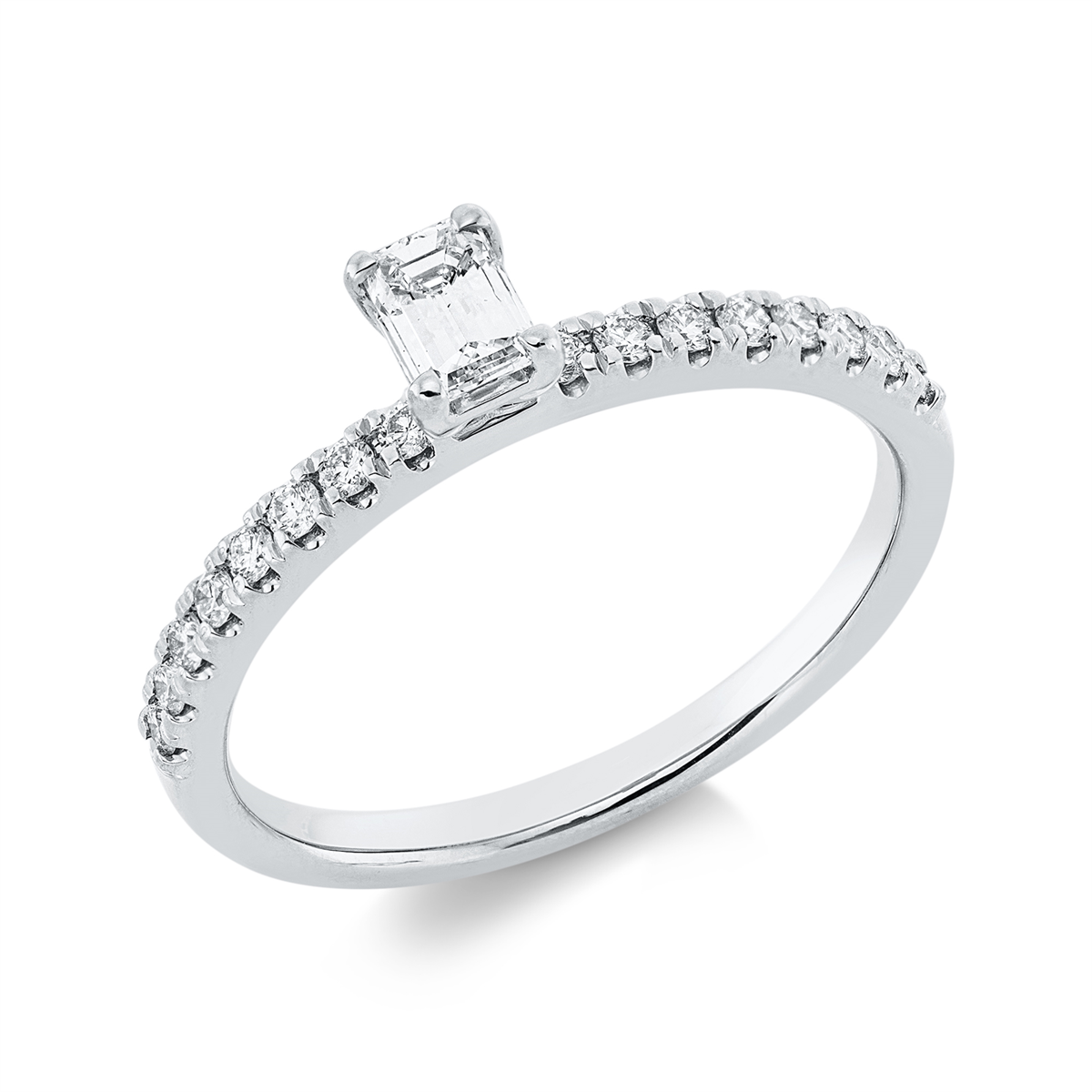 Solitaire mit Besatz Ring - 1HN16