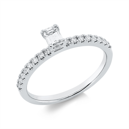 Solitaire mit Besatz Ring - 1HN16