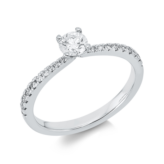Solitaire mit Besatz Ring - 1HP11