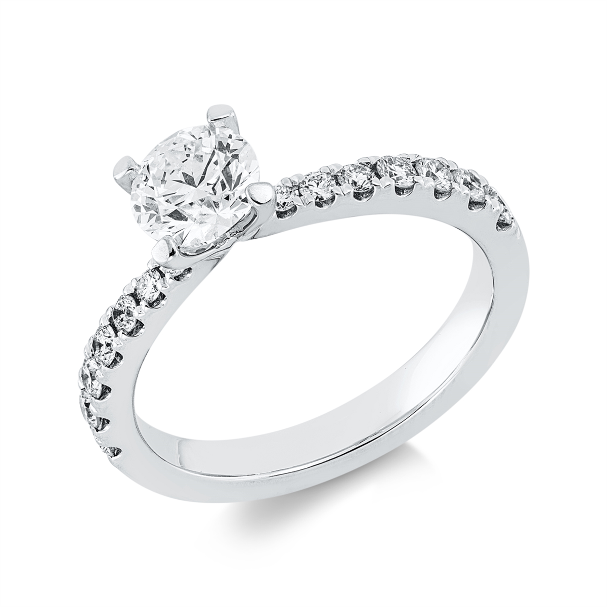 Solitaire mit Besatz Ring - 1HP13