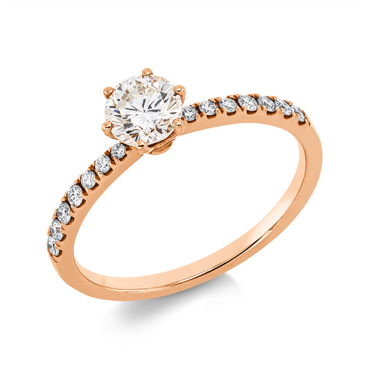 Solitaire mit Besatz Ring - 1HT08